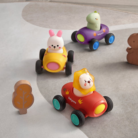 Push & Go Cars With Animals