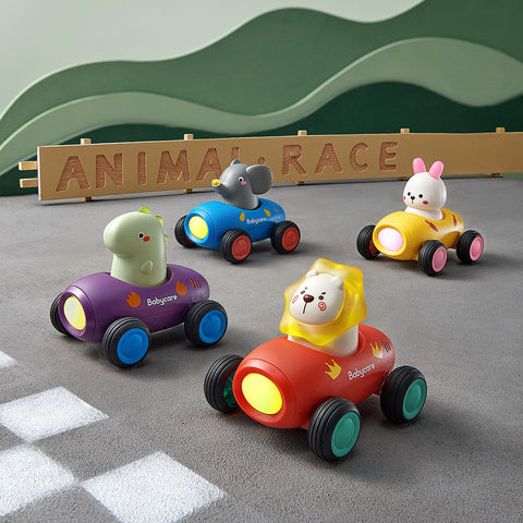 Push & Go Cars With Animals