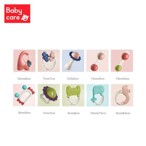 BabyCare rattle Set & Box-10 Pieces