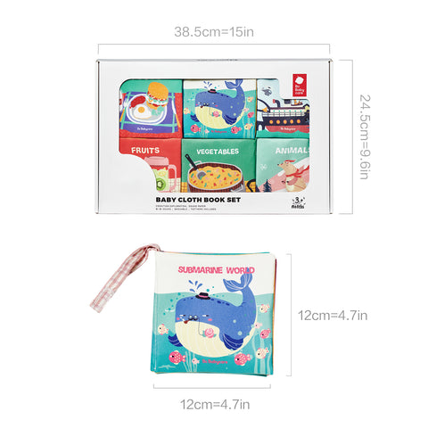 BabyCare Cloth Books Set-6 Pcs